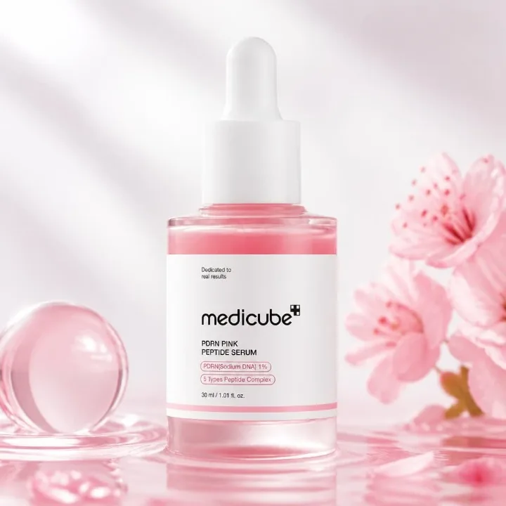 MEDICUBE PDRN Pink Peptide Serum — taranglik, glow va tekis ton uchun tiklovchi serum 💗✨ - K-beauty (Корейская уходовая косметика)