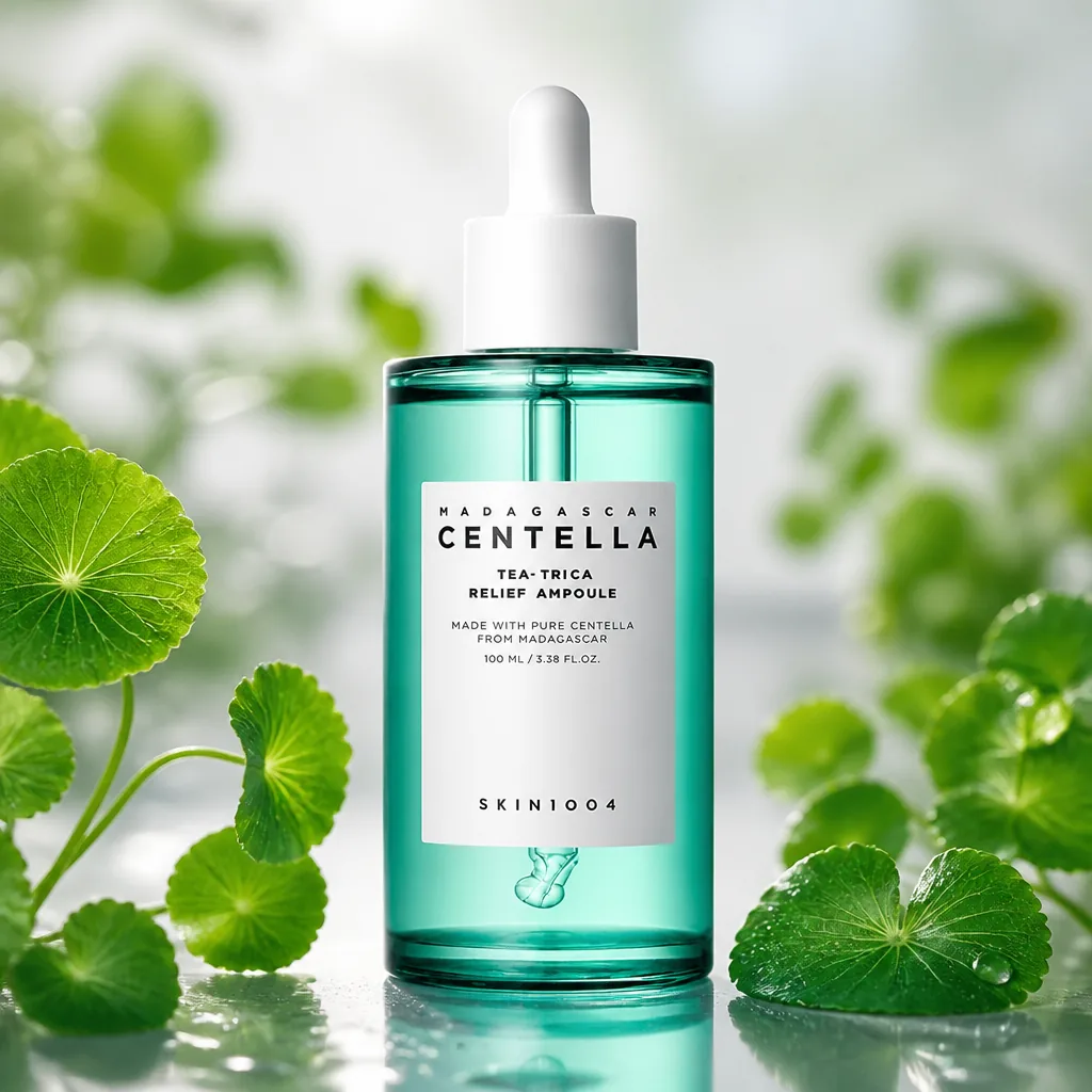 SKIN1004 Madagascar Centella Tea-Trica Relief Ampoule — yallig‘lanish va qizarishlarga qarshi ampula 100 ml 🌿✨ - K-beauty (Корейская уходовая косметика)