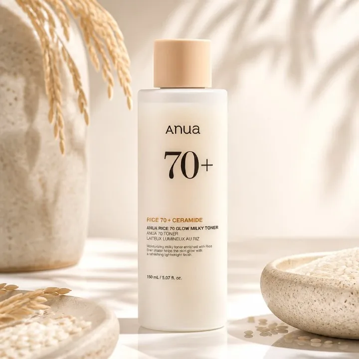 ANUA Rice 70 Glow Milky Toner — glow va chuqur namlash uchun sutli toner 🌾💧 - K-beauty (Корейская уходовая косметика)