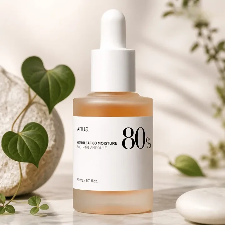 Anua Heartleaf 80% Moisture Soothing Ampoule 30 ml — terini tinchlantiruvchi ampula 🌿💧 - K-beauty (Корейская уходовая косметика)